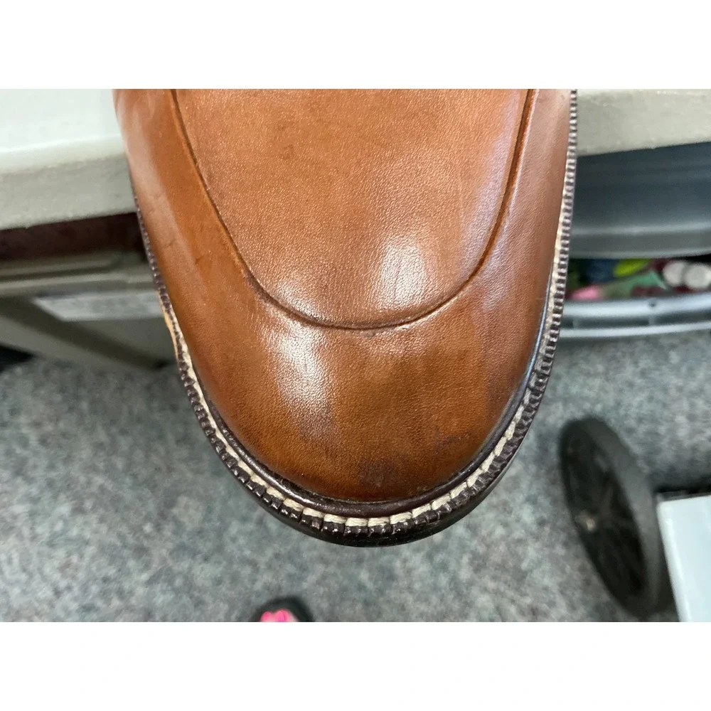 Cole Haan Mens British Tan‎ Leather Apron Toe Derby Shoes Size 11 M C11011